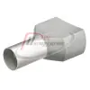 Гильзы контактные сдвоенные с пластиковым изолятором, серые, 2x0.75 мм² (AWG 2x18), 200 шт, L-16 мм,
