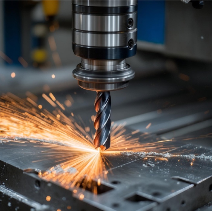 Высокоскоростная обработка стали 45 фрезой с покрытием AlTiN