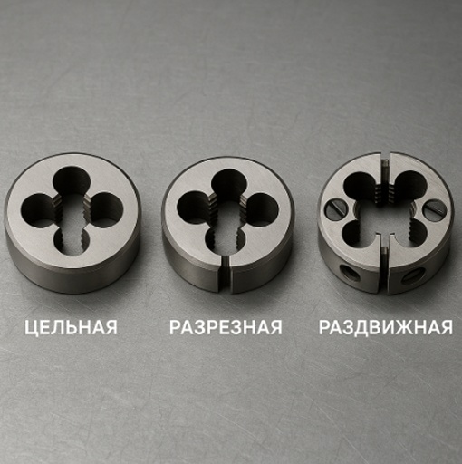 Основные конструктивные типы плашек