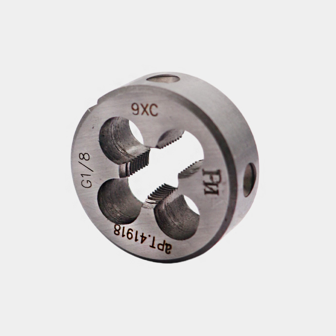 Плашка G  1/8 для трубной цилиндрической резьбы, ГОСТ 9740-71 9ХС