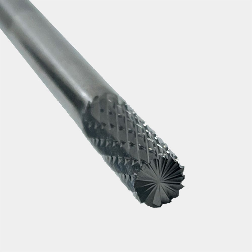 Борфреза цилиндрическая с торцевыми зубьями, тип B  6х6х16х61