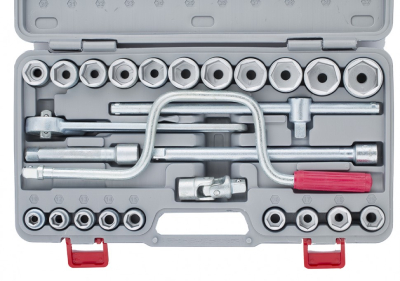 Набор шоферского инструмента №4 П пластиковый футляр 6-гранные головки