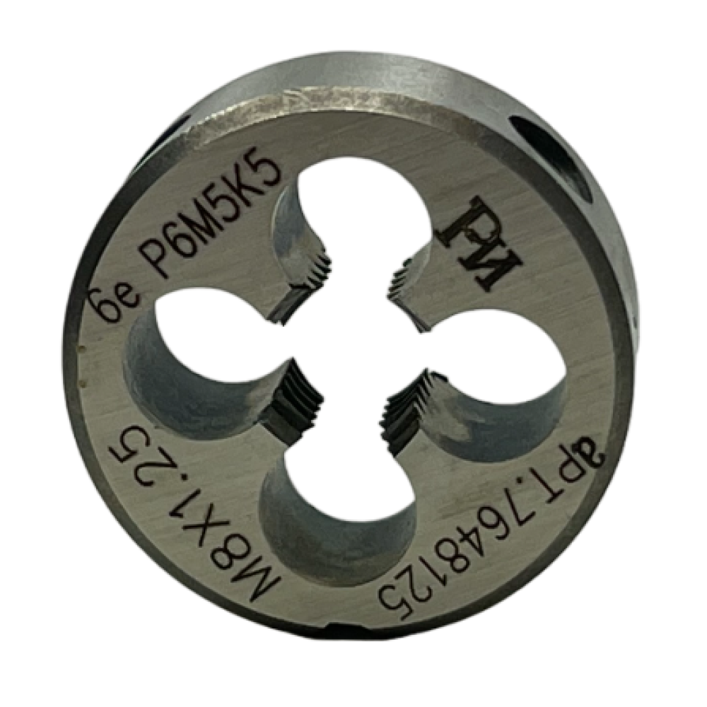 Плашка с КОБАЛЬТОМ М   8,0х1,25 ГОСТ 9740-71 P6M5K5 6е