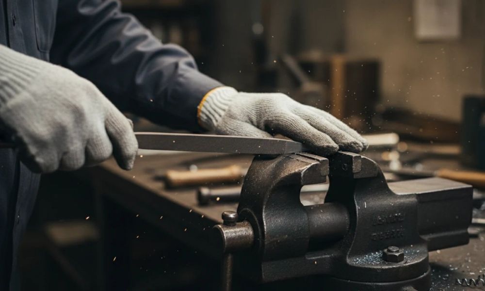 Как правильно пользоваться напильником по металлу