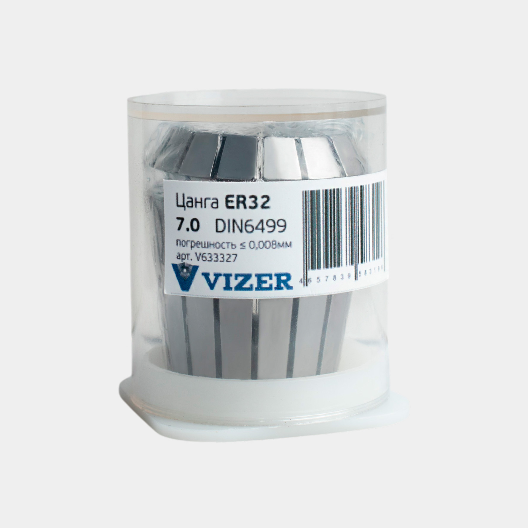 Цанга ER32 d=  7, погрешность ≤ 0,008мм,DIN6499 // VIZER