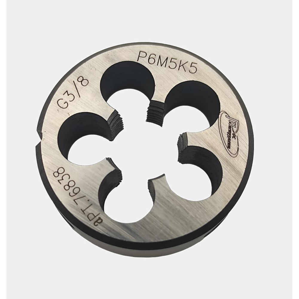 Плашка с КОБАЛЬТОМ G  3/8 для трубной цилиндрической резьбы, ГОСТ 9740-71 Р6М5К5