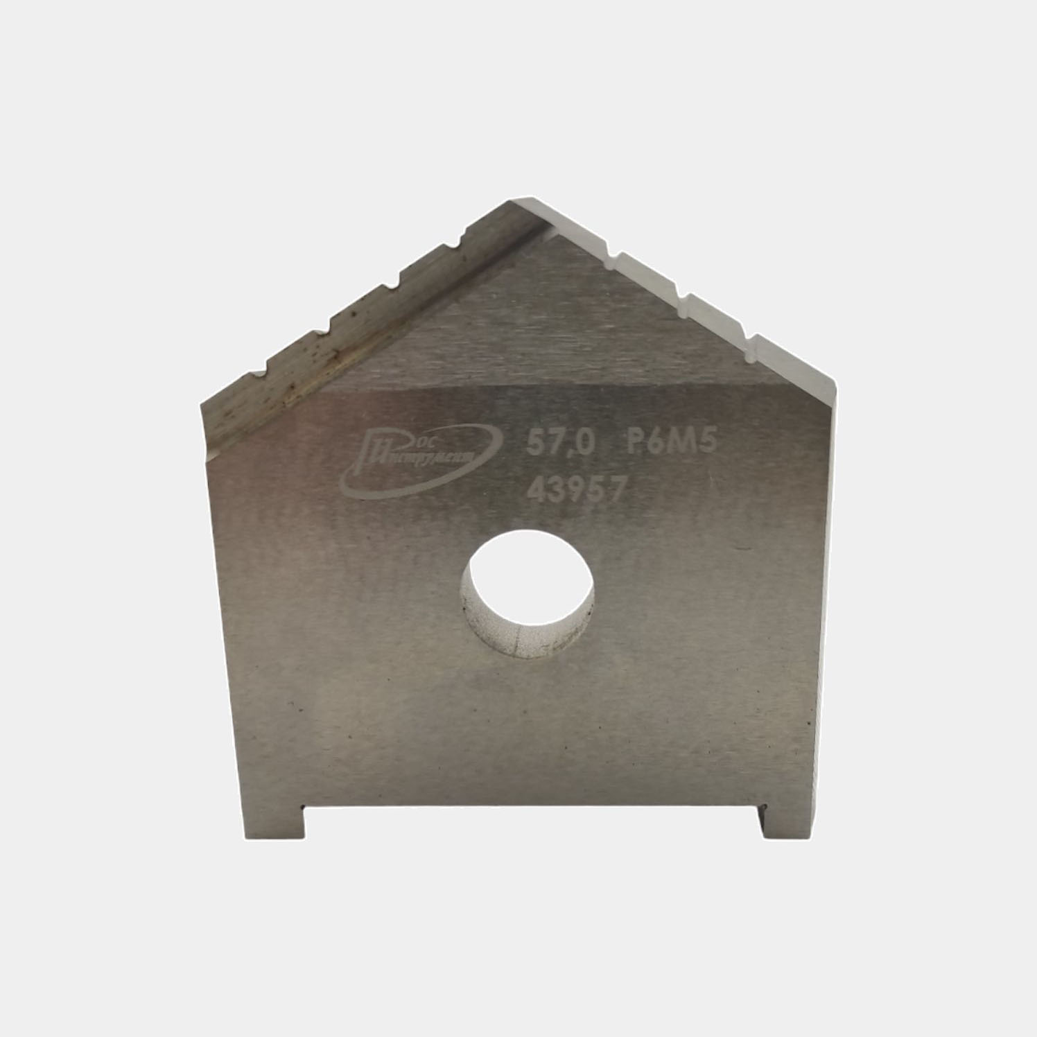 Пластина для сверла перового сборного  57  Р6М5 ГОСТ 25526-82