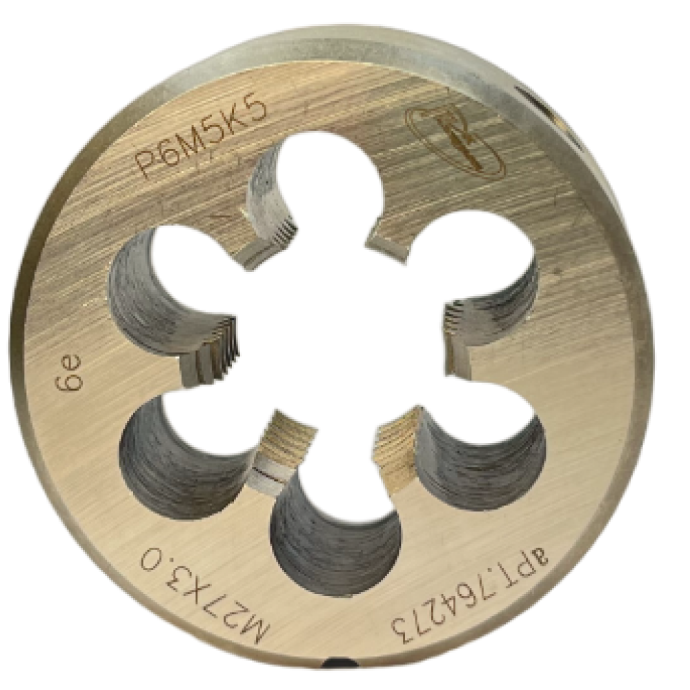 Плашка с КОБАЛЬТОМ М  27,0х3,0 ГОСТ 9740-71 P6M5K5 6е