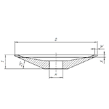 Круг алмазный 12R4 (Тарельчатый)