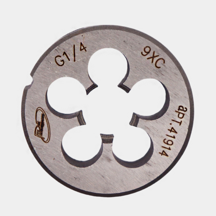 Плашка G  1/4 для трубной цилиндрической резьбы, ГОСТ 9740-71 9ХС