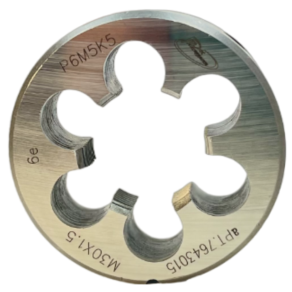 Плашка с КОБАЛЬТОМ М  30,0х1,5 ГОСТ 9740-71 P6M5K5 6е