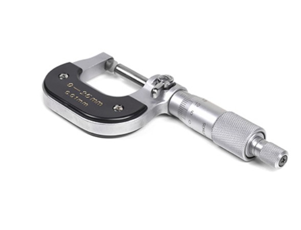 Шкала механического микрометра.