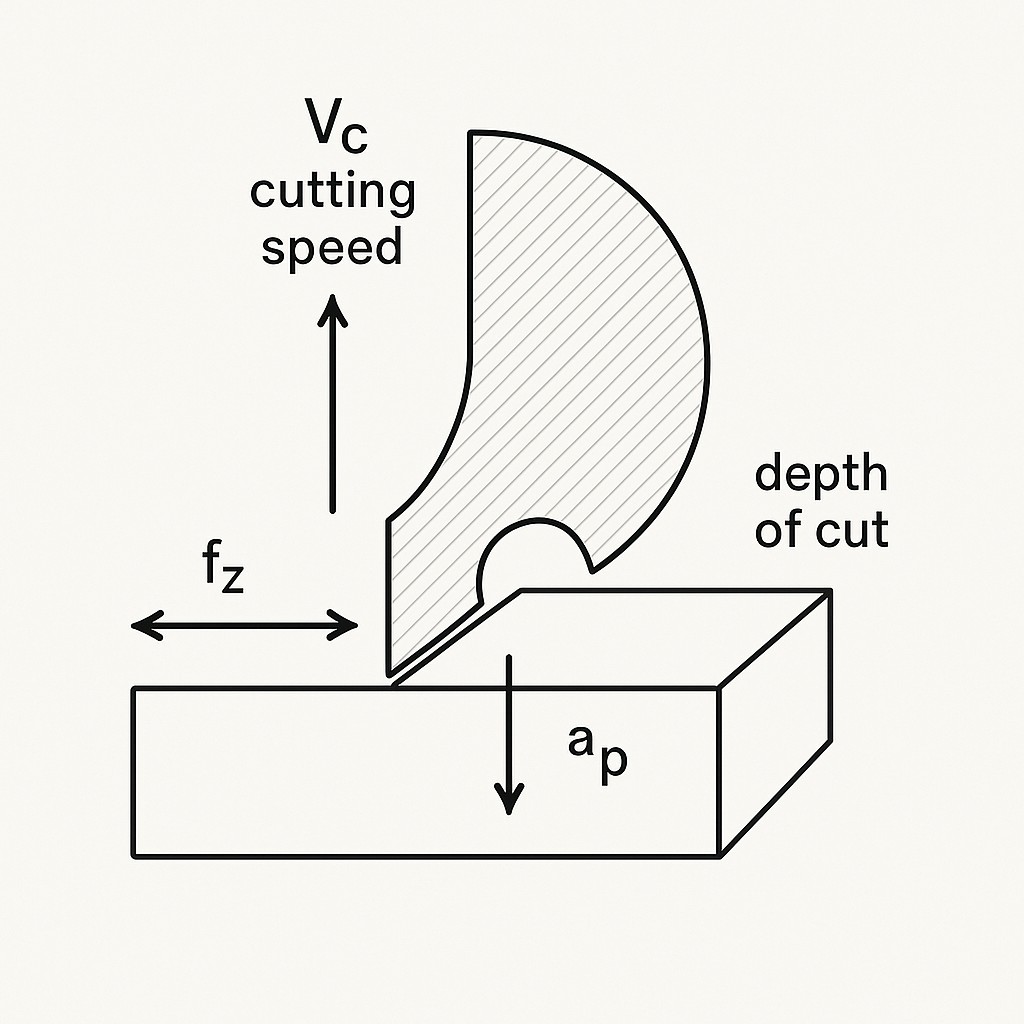 Основные параметры, определяющие эффективность процесса резания.