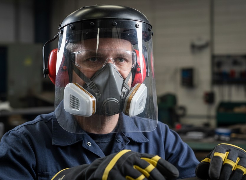 Средства индивидуальной защиты при работе с борфрезой