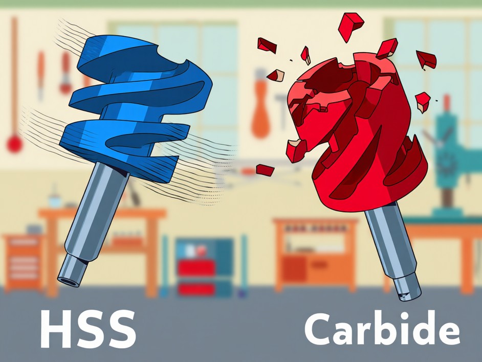 Прочность фрезы HSS против хрупкости твердосплавной