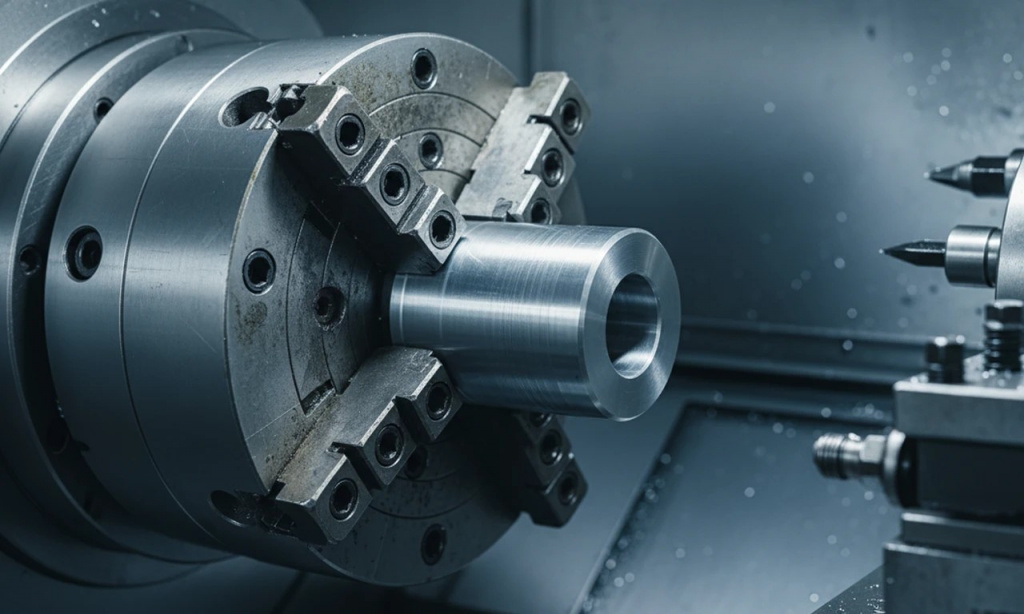 Закрепление детали со смещенным центром (эксцентрика) в четырехкулачковом патроне