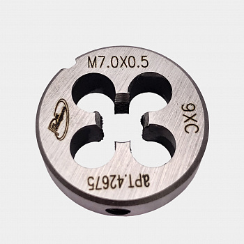 Плашка М  7,0х0,5 ГОСТ 9740-71 9ХС