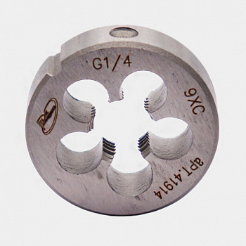 Плашка G  1/4 для трубной цилиндрической резьбы, ГОСТ 9740-71 9ХС